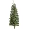 3ft. Pre-Lit Flat Back Wall Hanging Artificial Christmas Tree, Clear LED Lights